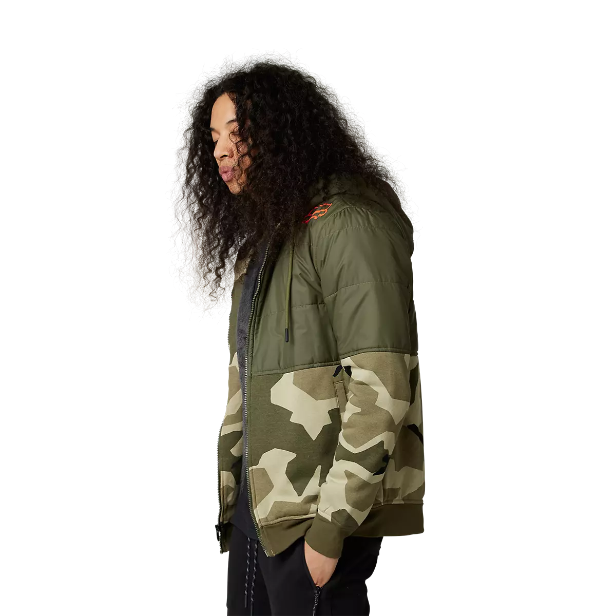 Fox Mens Linden Sasquatch Fleece Zip Hoodie