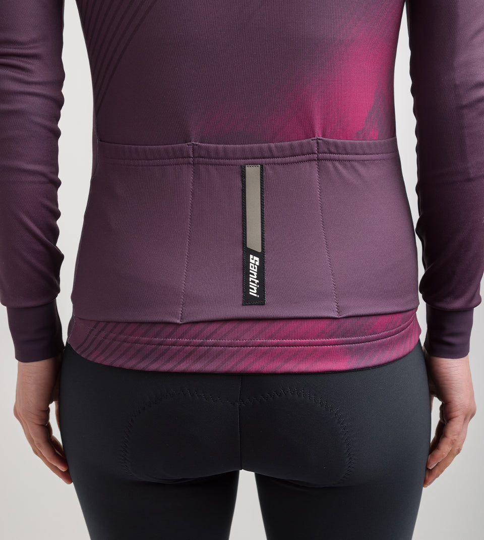 Santini Womens Pure Dye Thermal Long Sleeve Jersey