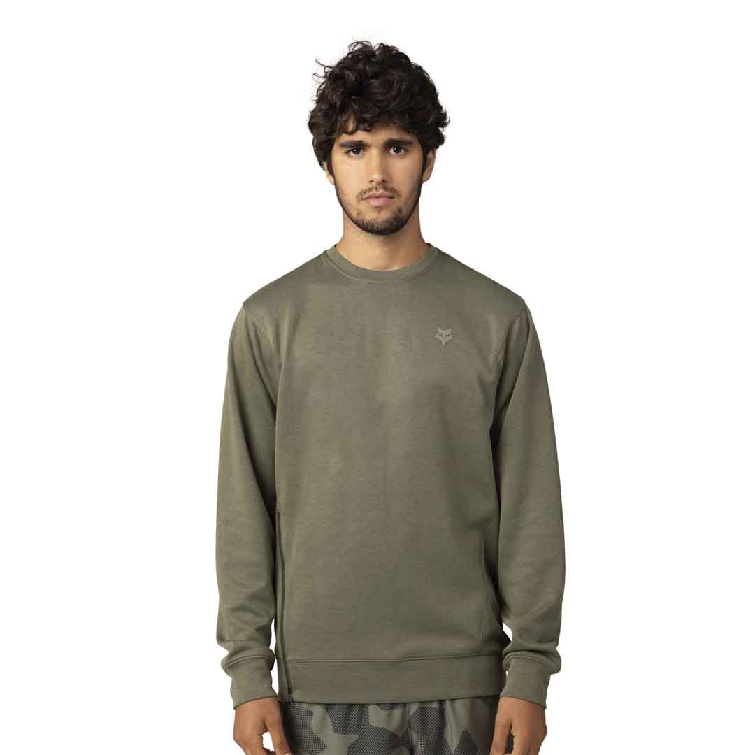 Fox Mens Balance Crew Sweatshirt (2023) in Army