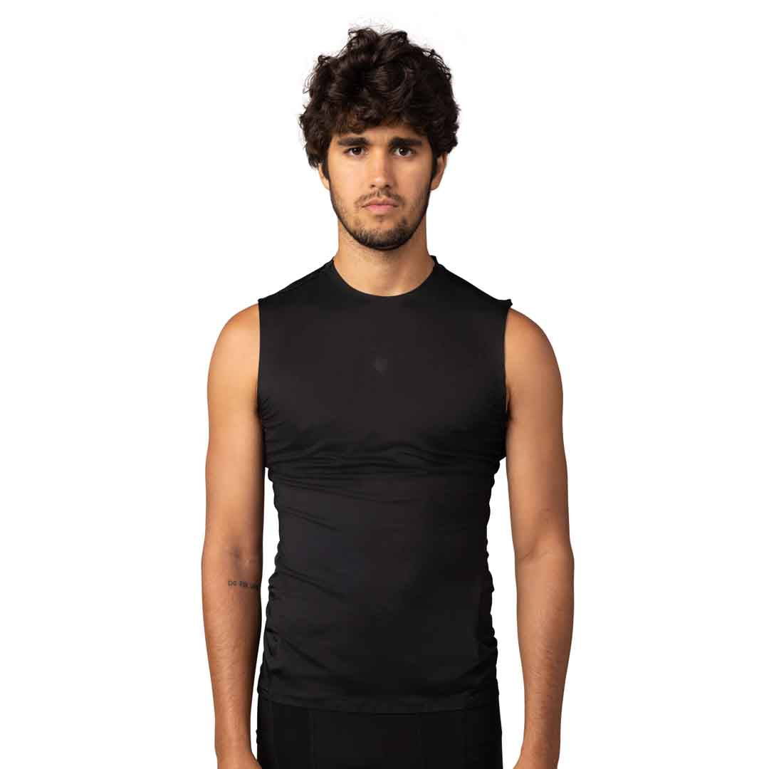 Fox Mens Tecbase Sleeveless Shirt (2024) in Black