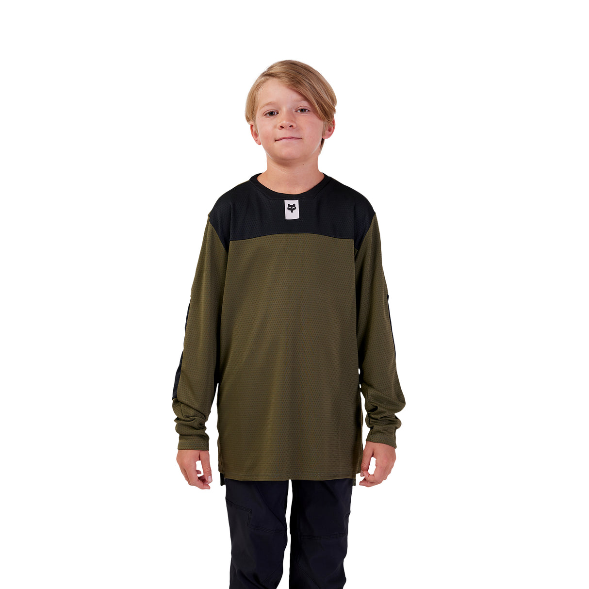 Fox Youth Defend Long Sleeve Jersey (2026)