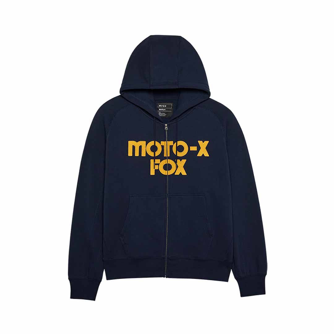 Fox Mens Moto-X Oversized Zip Hoodie (2026) in Midnight Blue