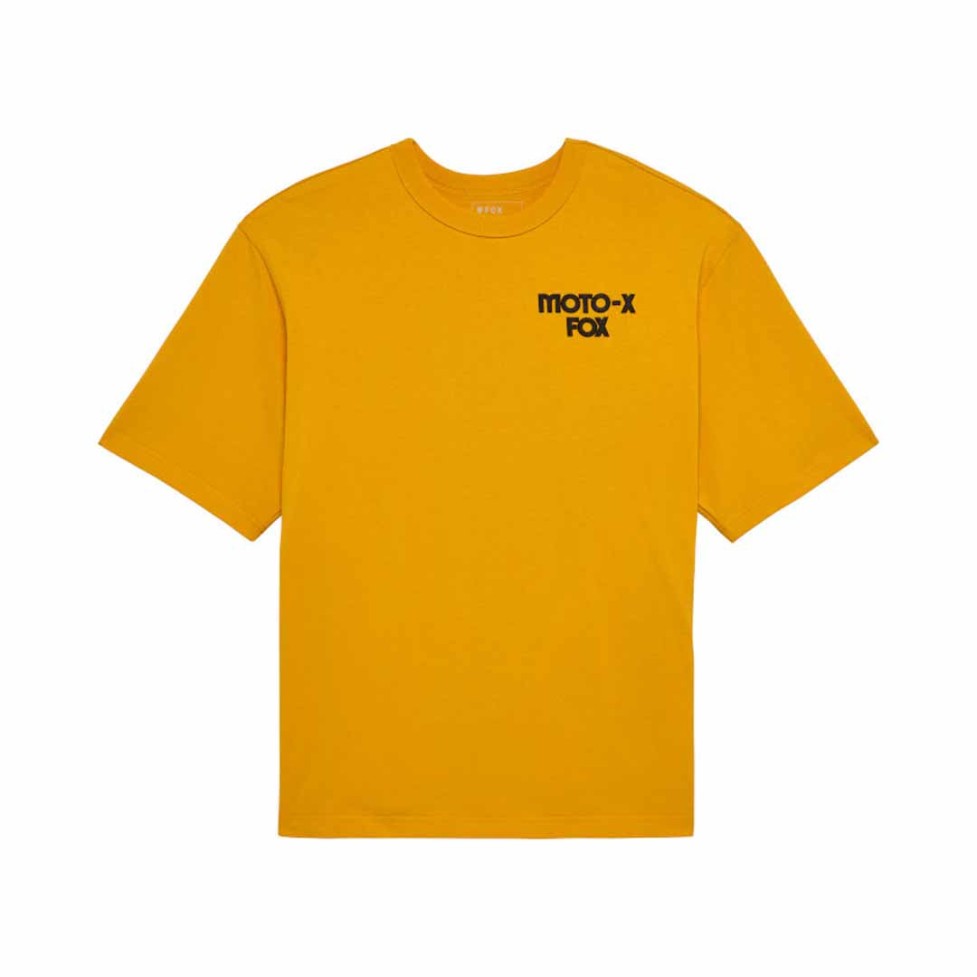 Fox Mens Moto-X Oversized Tee (2025) in Mustard