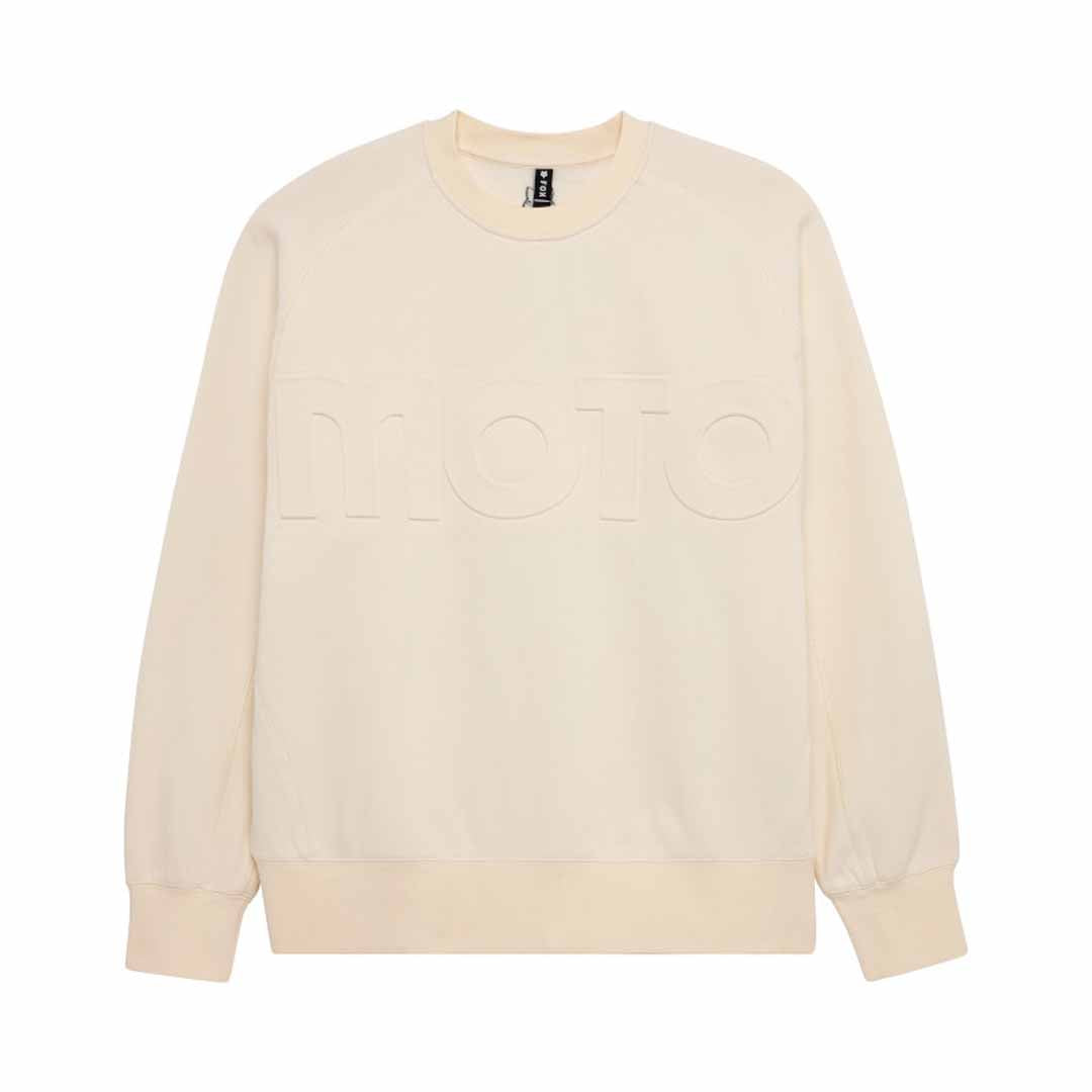 Fox Mens Moto-X Oversized Crew Sweatshirt (2026) in Off White
