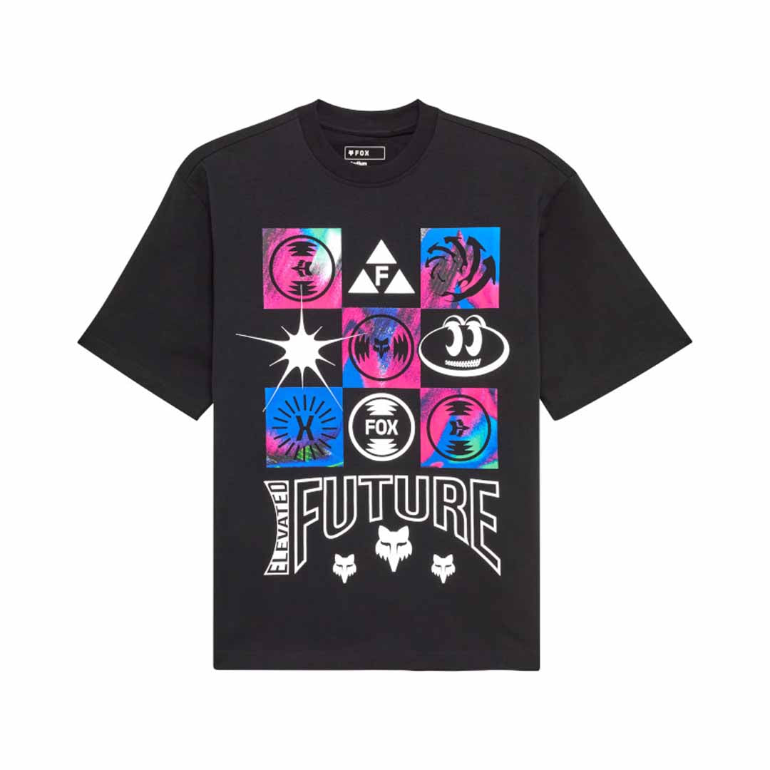 Fox Mens Image Cosmo Oversized Tee (2025) in Black