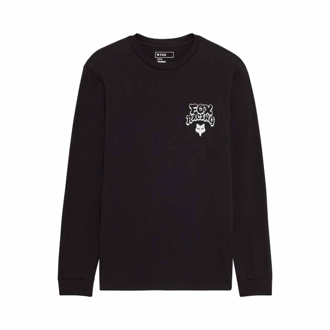 Fox Mens Racewear Long Sleeve Premium Tee (2025) in Black