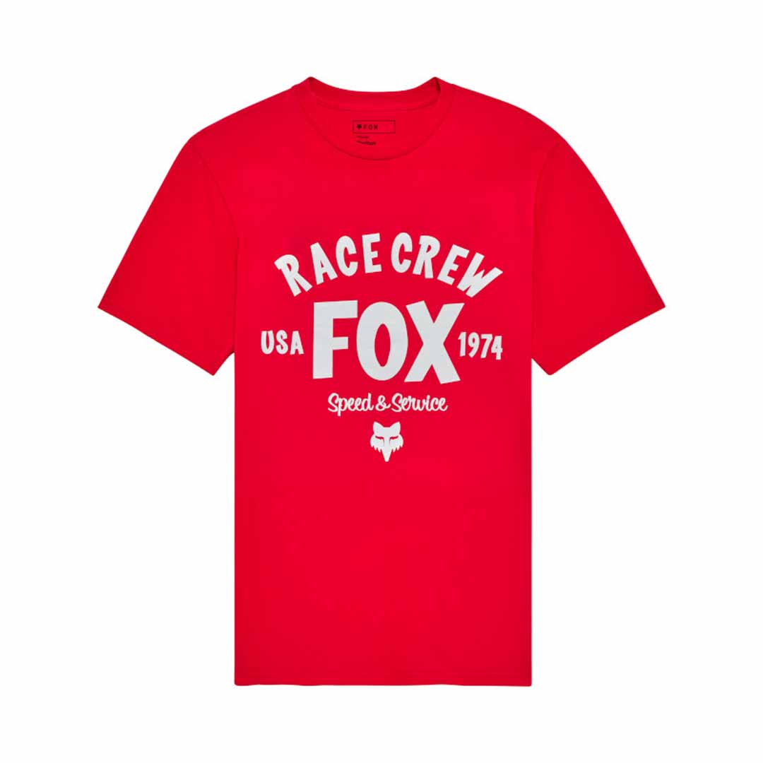 Fox Mens Slogan Premium Tee (2025) in Flame Red