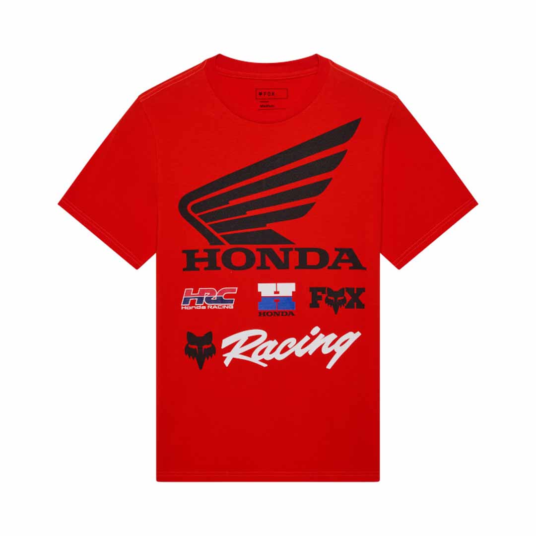 Fox Mens Honda 195 Original Tee (2026) in Red
