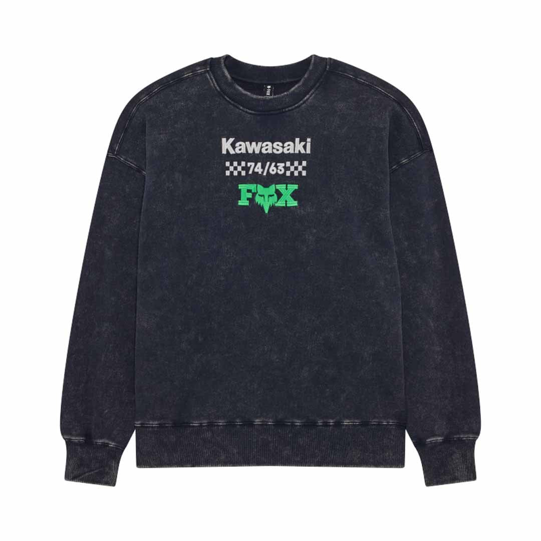 Fox Mens Kawi Heavyweight Fleece Crew (2026) in Midnight Blue