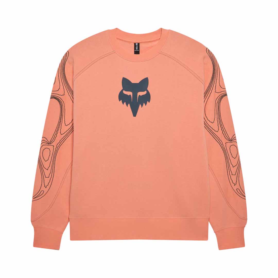 Fox Mens Vision Fleece Crew (2026) in Peach