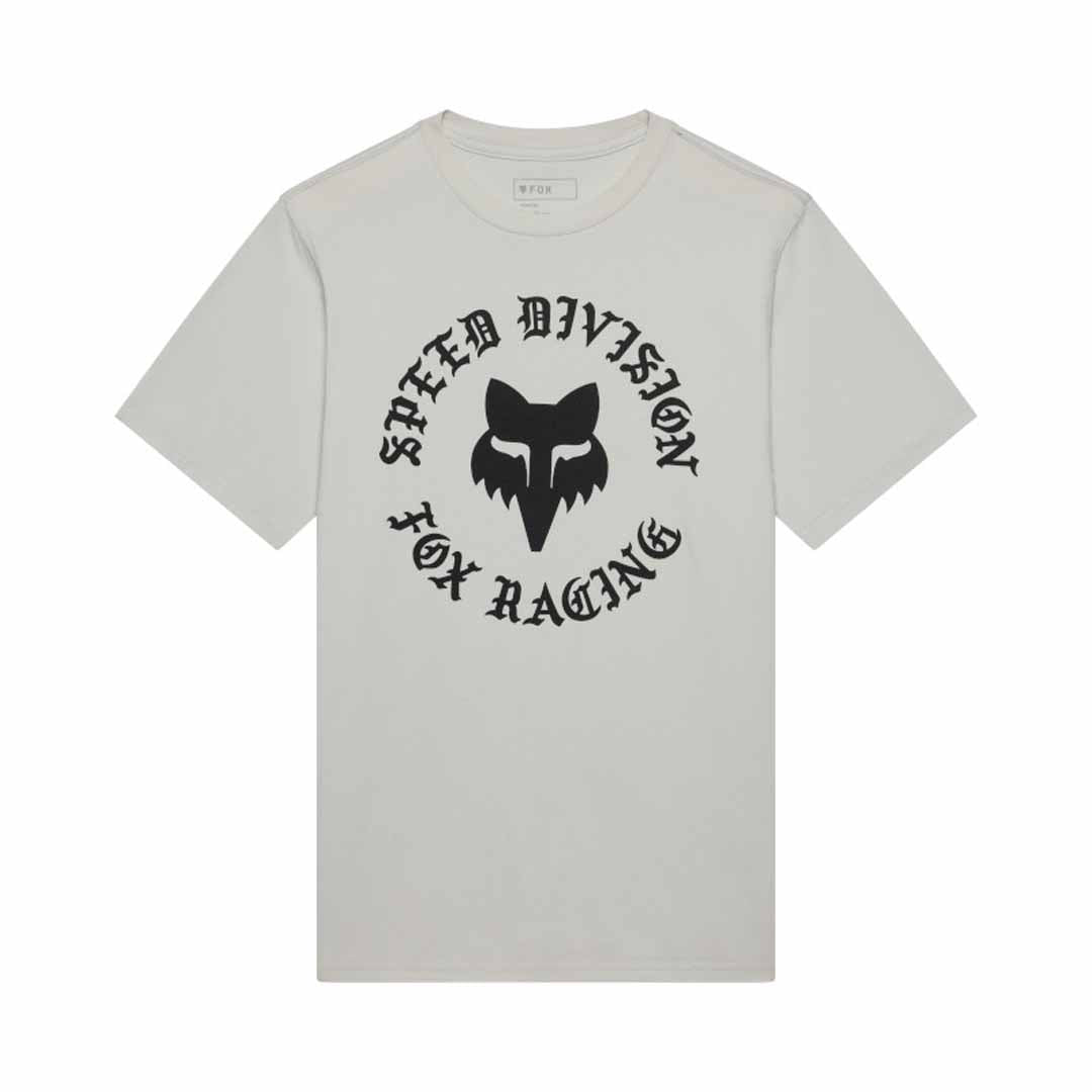 Fox Mens Badge 195 Original Tee (2026) in Light Grey