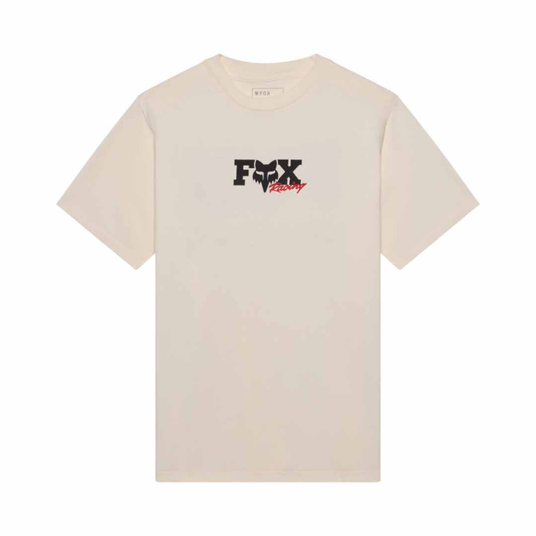 Fox Mens Checker 195 Original Tee (2026) in Off White