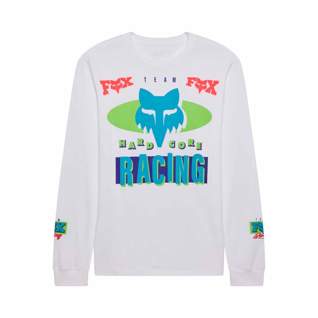 Fox Mens Hardcore 195 Original Long Sleeve Tee (2026) in White