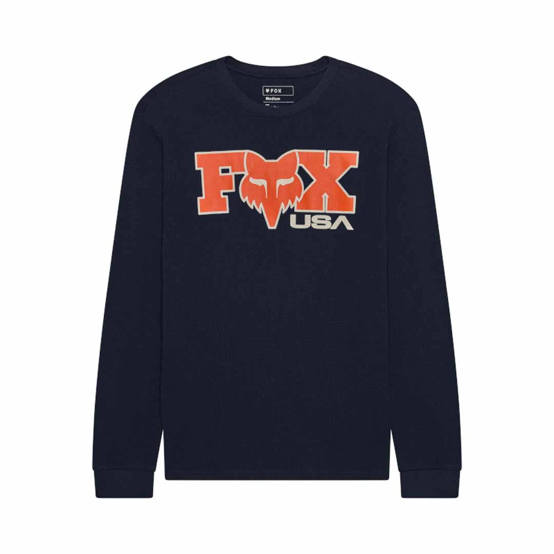 Fox Mens Circa 74 Thermal Long Sleeve Tee (2026) in Midnight Blue