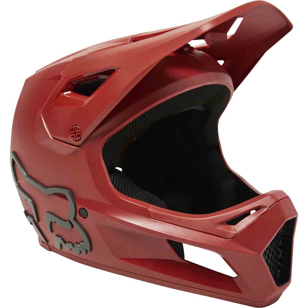 Fox Youth Rampage Full Face Helmet red