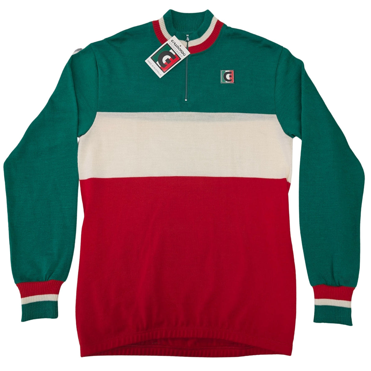 Giramondo Mens Vintage Wool Long Sleeve Jersey