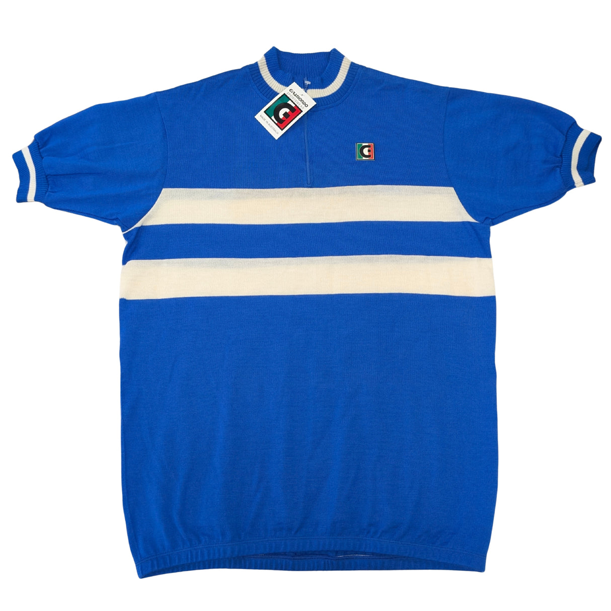 Giramondo Mens Vintage Wool Short Sleeve Jersey