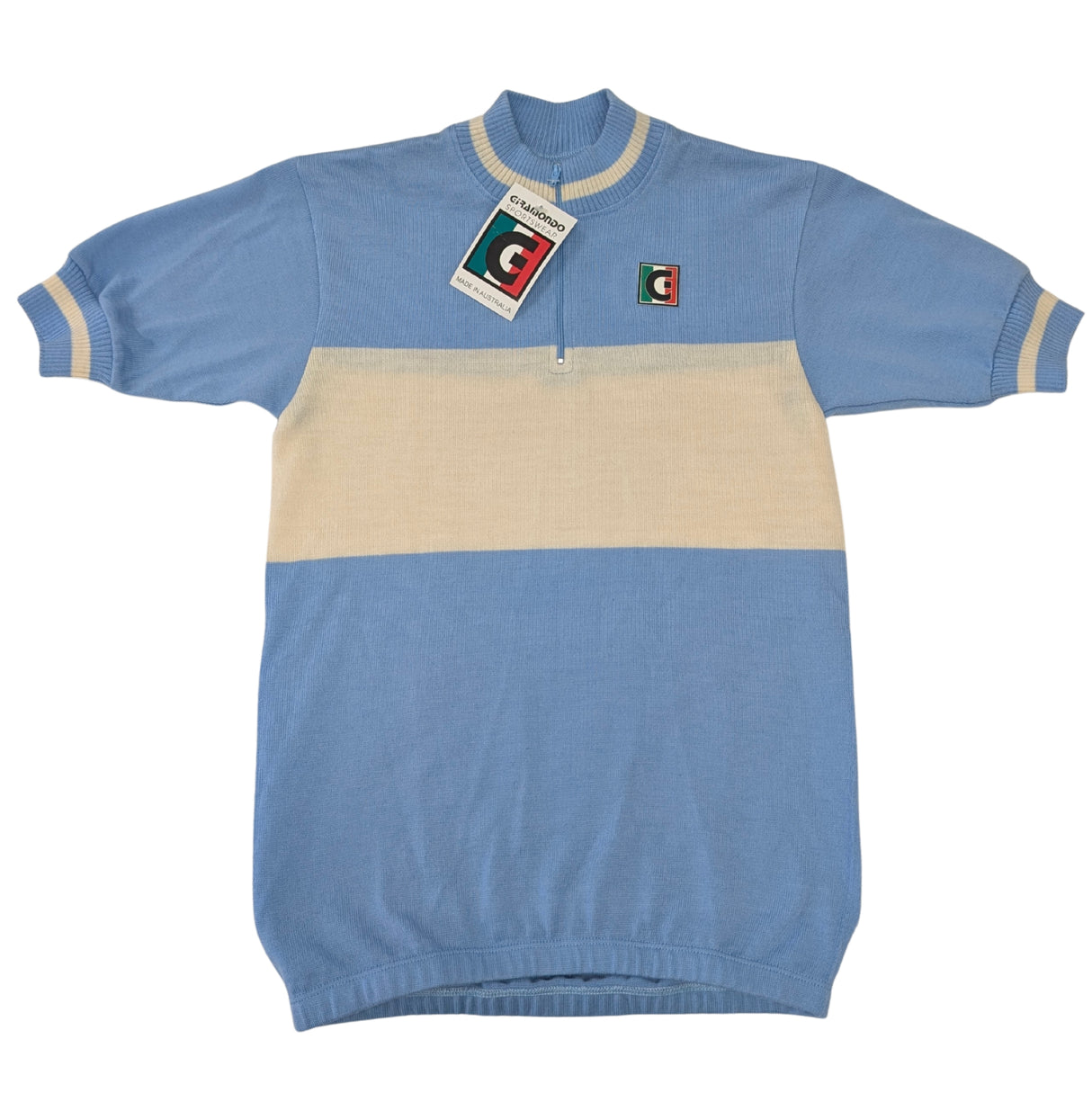 Giramondo Mens Vintage Wool Short Sleeve Jersey