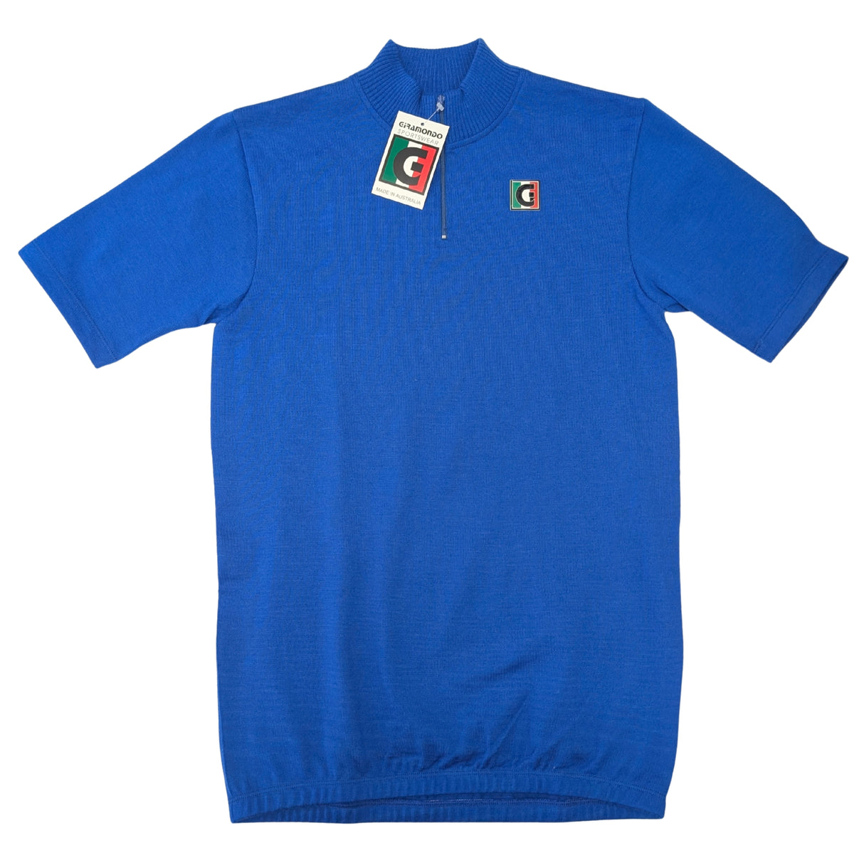 Giramondo Mens Vintage Wool Short Sleeve Jersey