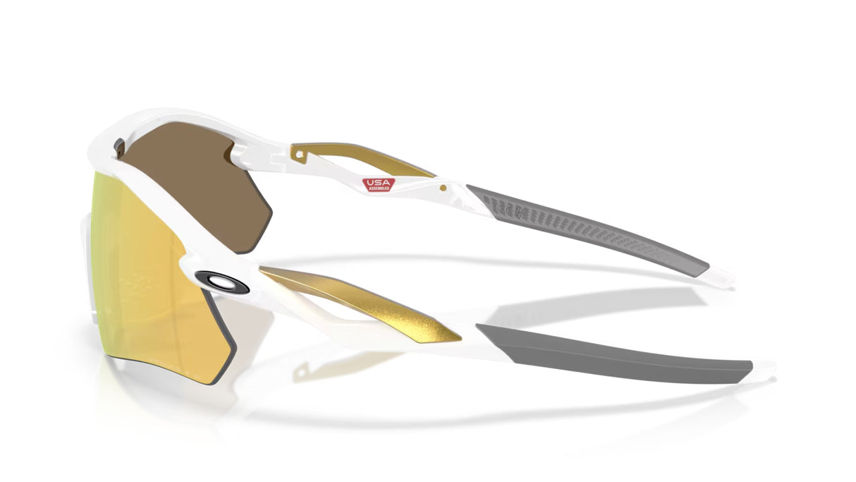 Oakley Radar Plate Polished White Prizm 24k Polarized