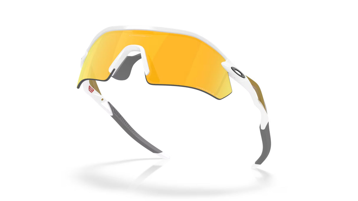 Oakley Radar Plate Polished White Prizm 24k Polarized