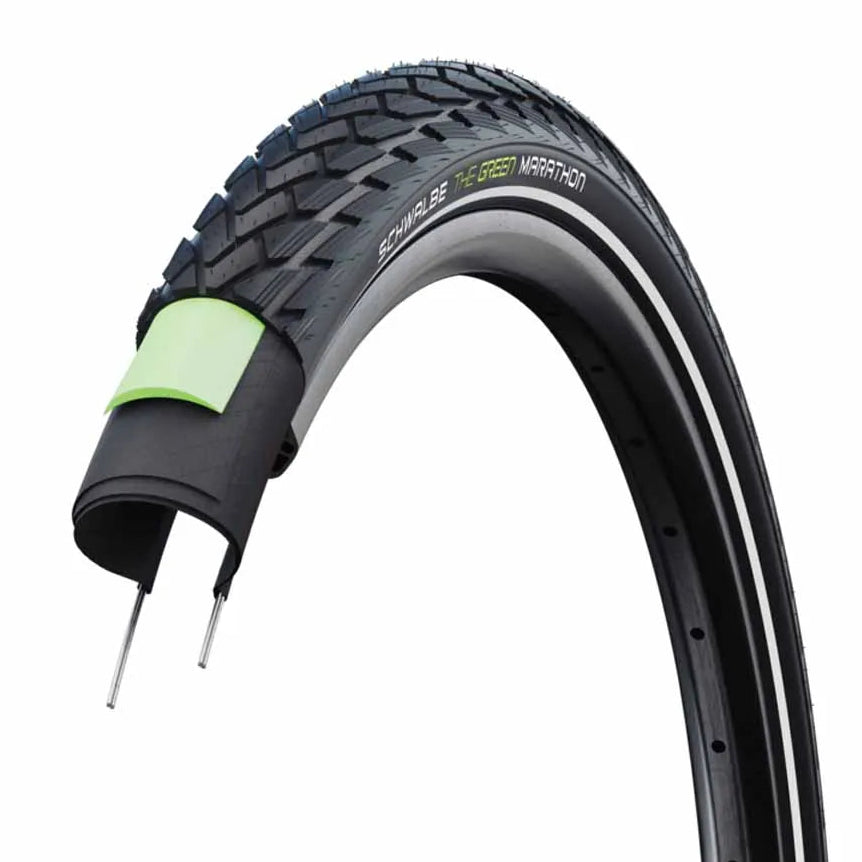 Tyre 27.5 x 1.65 Schwalbe Marathon GreenGuard Wirebead Black +Reflex