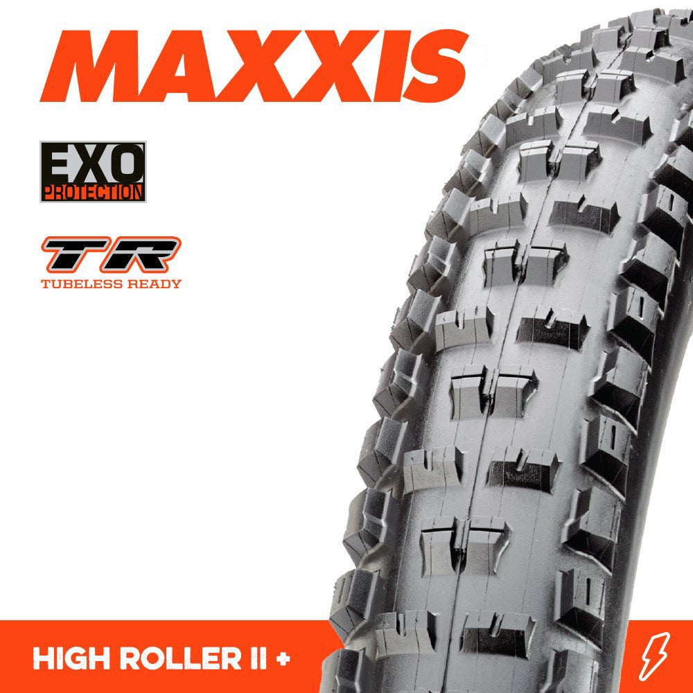 Tyre 27.5 x 2.80 Maxxis High Roller II Plus Exo TR Folding 60TPI E-25