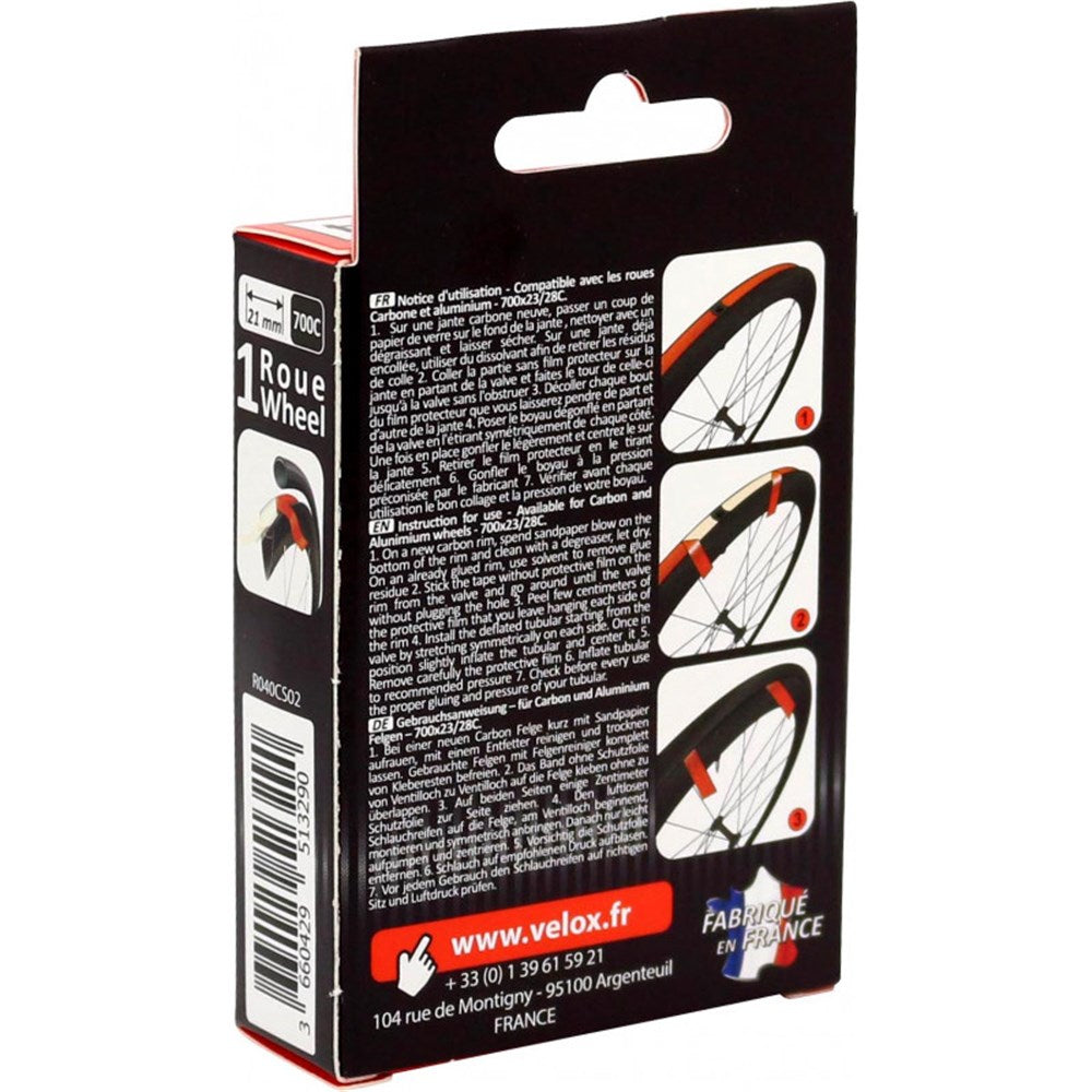 Rim Tape Velox Double Sided Jantex 14 for Tubular 21mm
