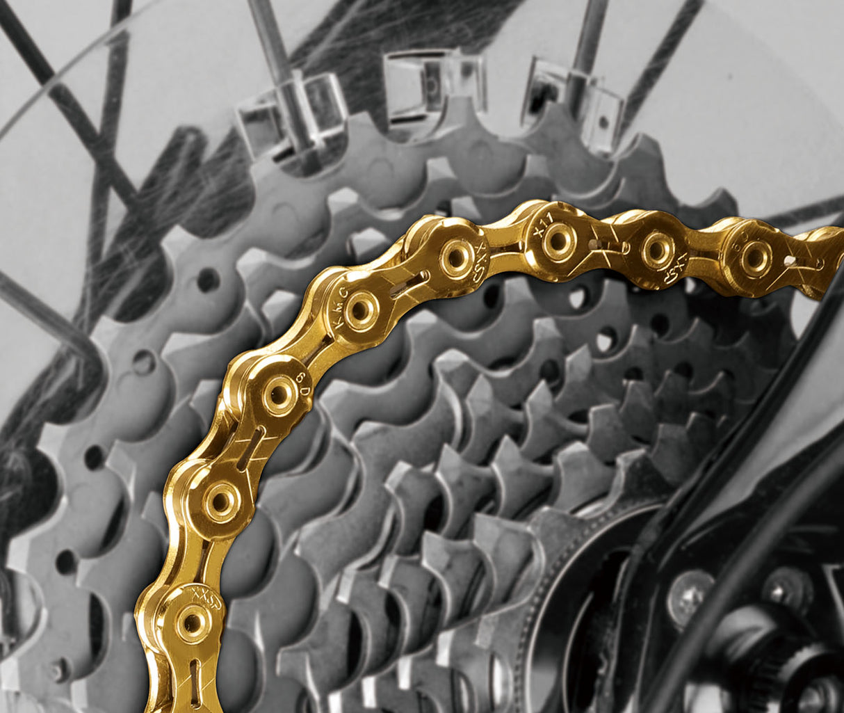 Chain 11 Speed KMC X11SL Narrow 1/2" x 11/128" Gold 116L