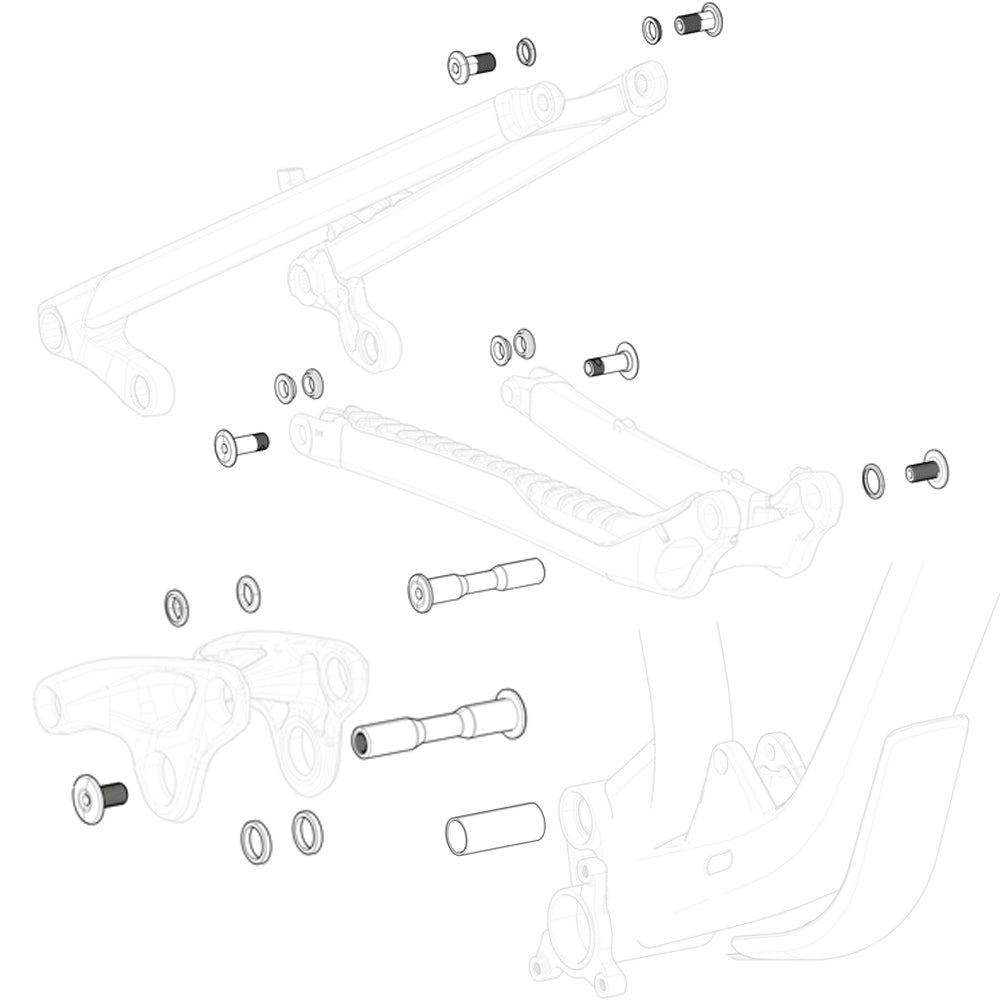 GT Sensor Alloy Link Pivot Hardware