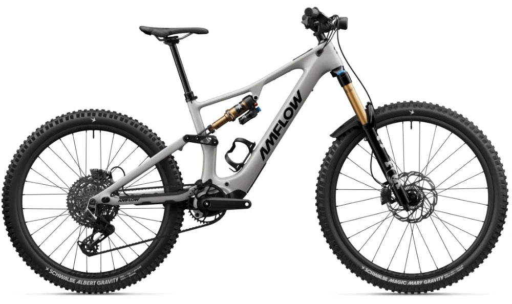 Amflow PX Carbon Pro (2027) E-MTB in Moonstone Grey