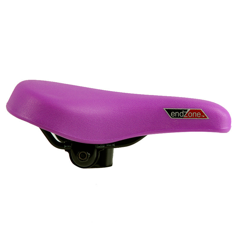 Endzone Bike Saddle - Universal Road/Mountain/Fixie Seat, Vinyl, Solid Colors