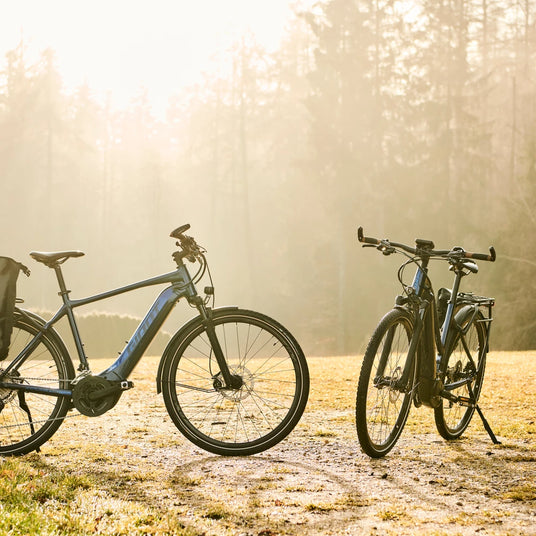 Giant Explore E+ hybrid and commuter electric bikes.
