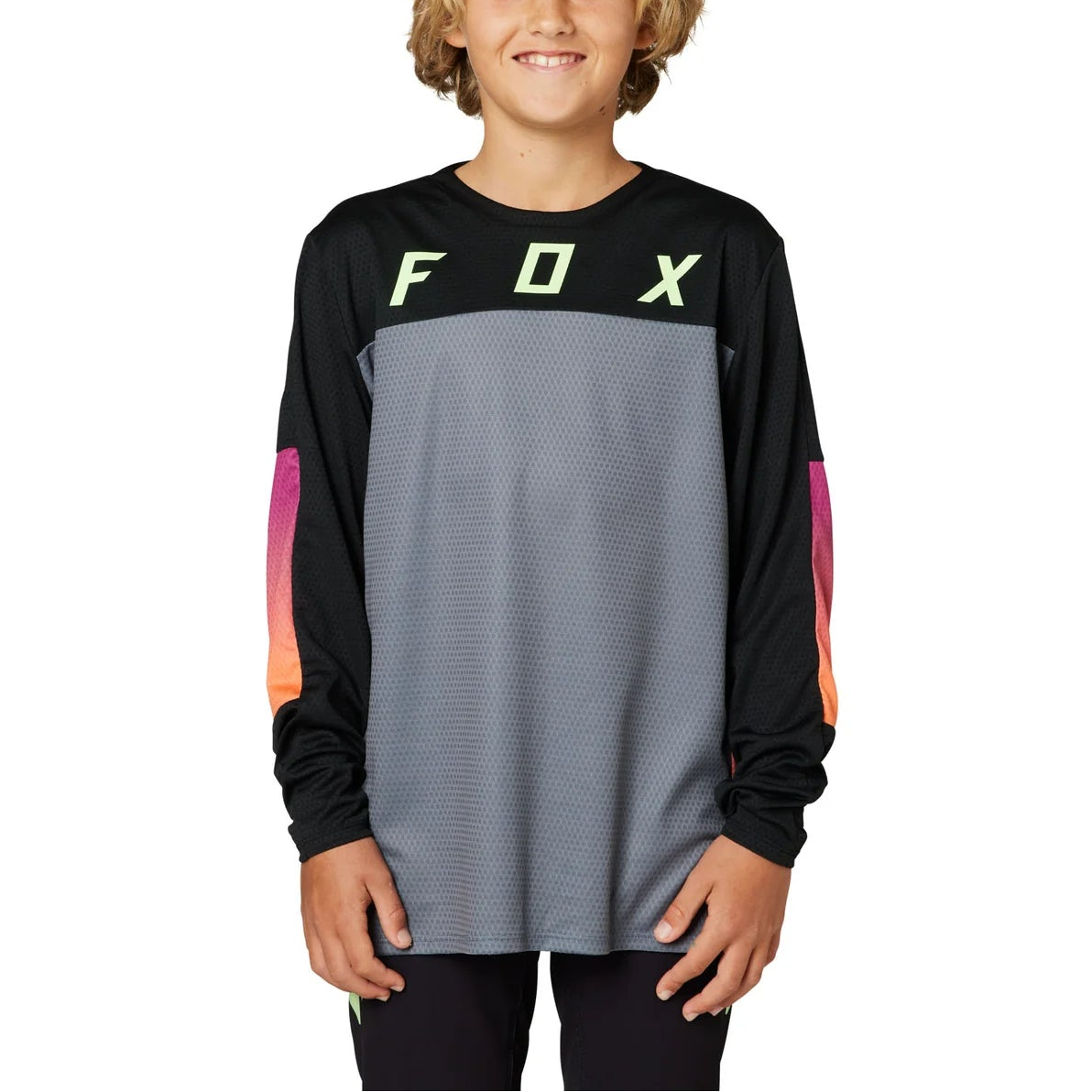 Fox Youth Defend Race Long Sleeve Jersey (2024)