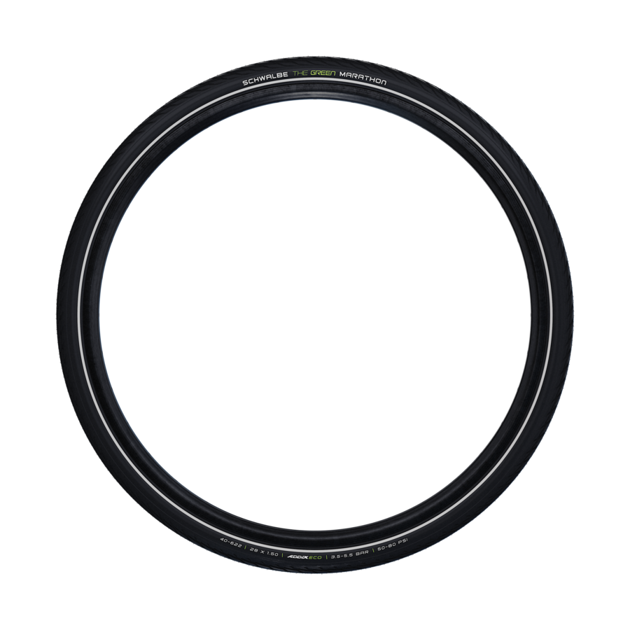 Tyre 700 x 35 Schwalbe Marathon Greenguard Wirebead Black Reflective