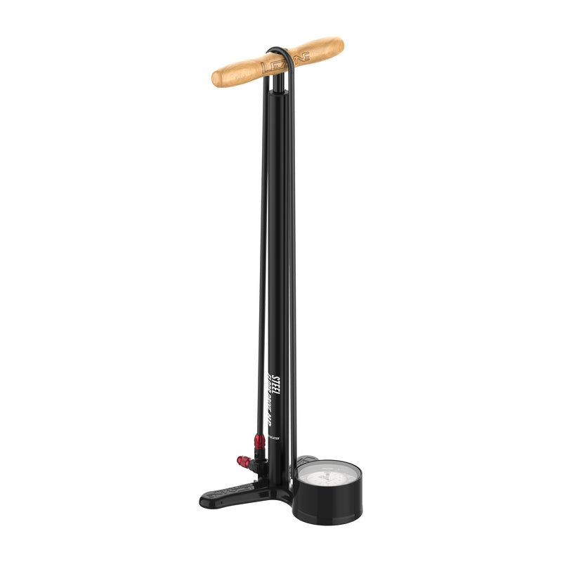 Lezyne Steel Floor Drive Pump 3.5" Wooden Black