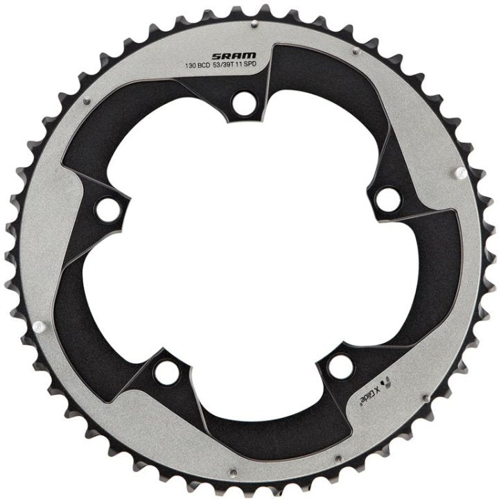 Chainring 53T 130BCD SRAM X-Glide R Yaw RED 22 11s