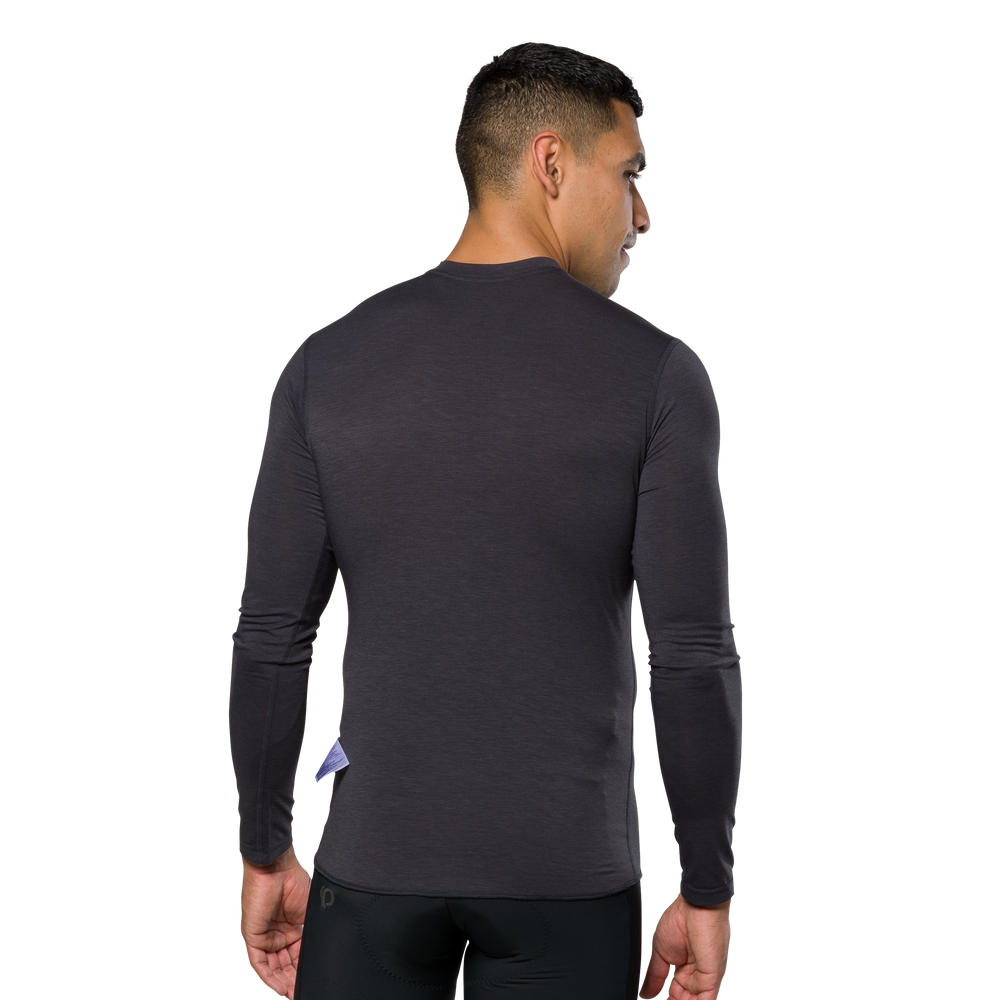 Pearl Izumi Mens Transfer Wool Long Sleeve Base Layer