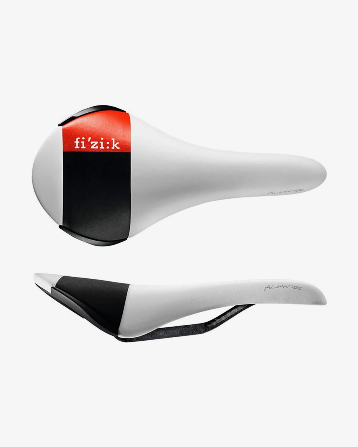 Fizik Aliante R3 Carbon Saddle - White/Black/Red (New, Take-off)
