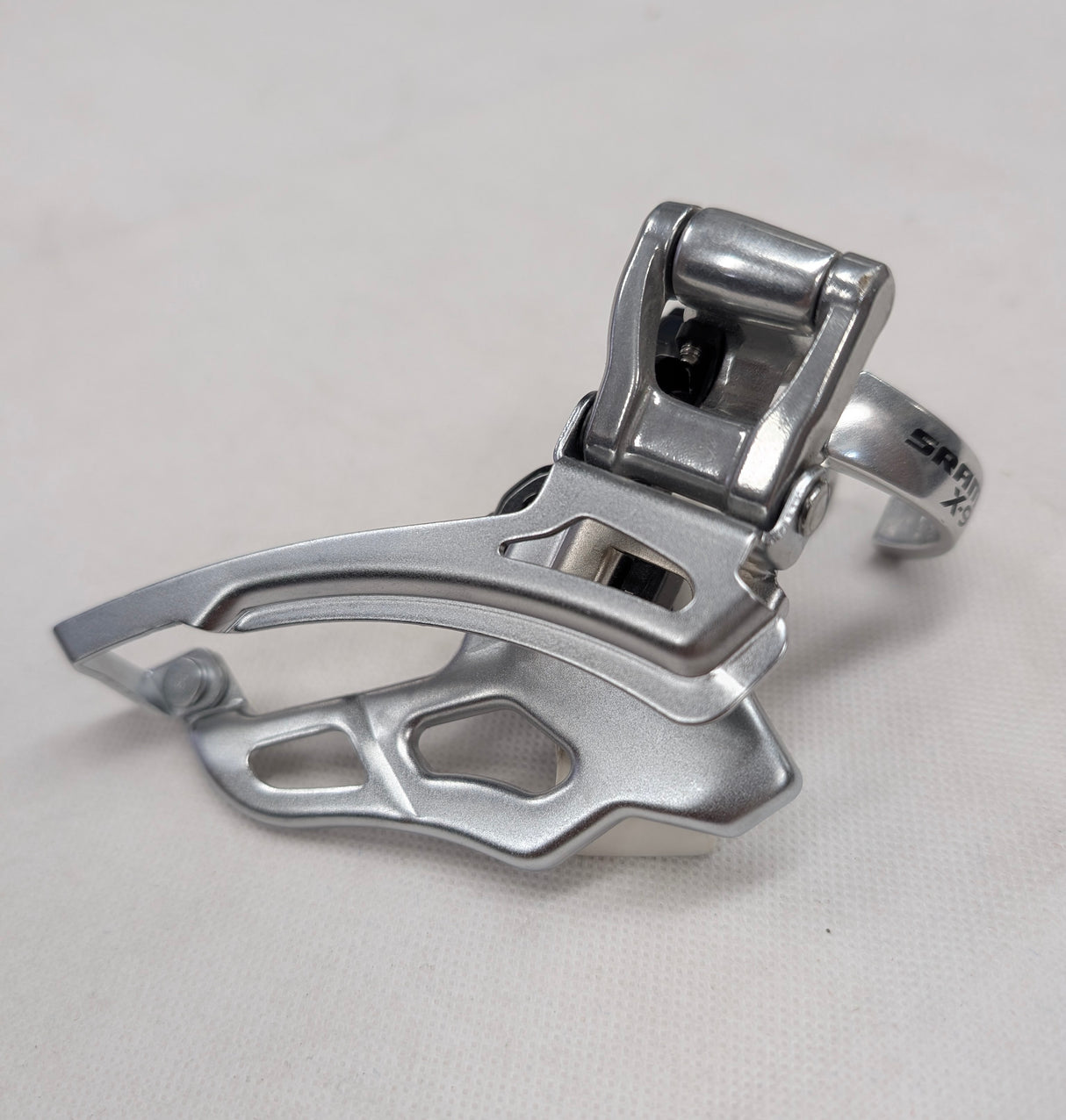 Front Derailleur SRAM X9 3x9 High Clamp Bottom Pull (New, Missing Bolt)