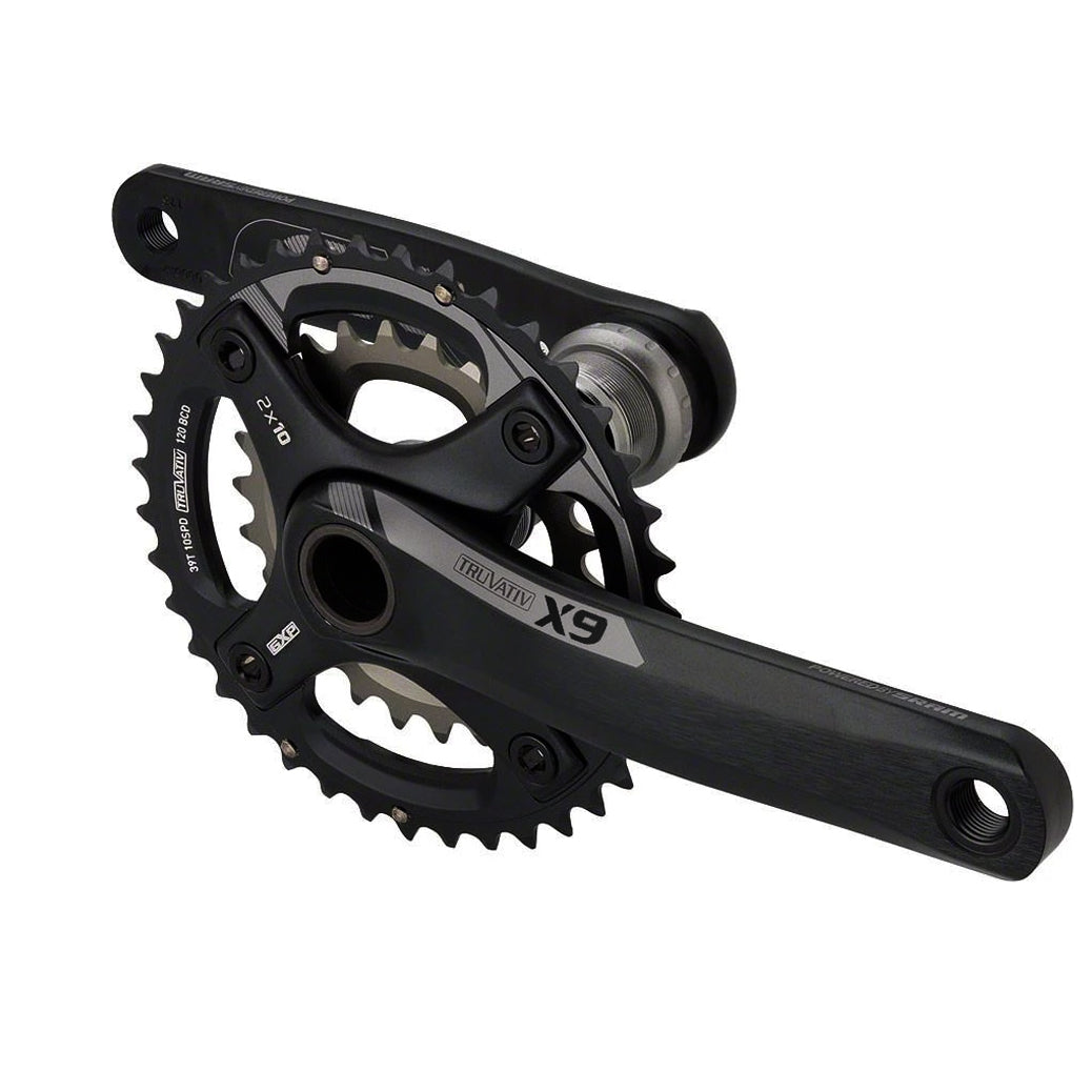 Crankset Truvativ X9 39-26T BB30 2x9 Speed 180mm Black/Grey