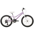 Mongoose Roxy 20-inch kids bike in light purple with white accents