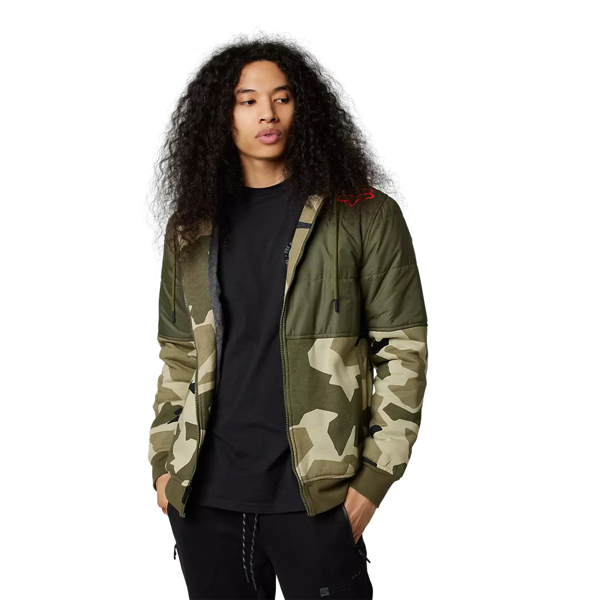 Fox Mens Linden Sasquatch Fleece Zip Hoodie