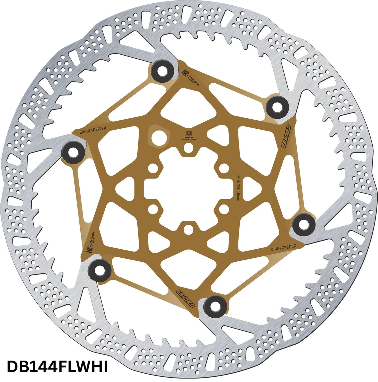 Disc Brake Rotor Galfer Shark Evo 6-Bolt Kashima
