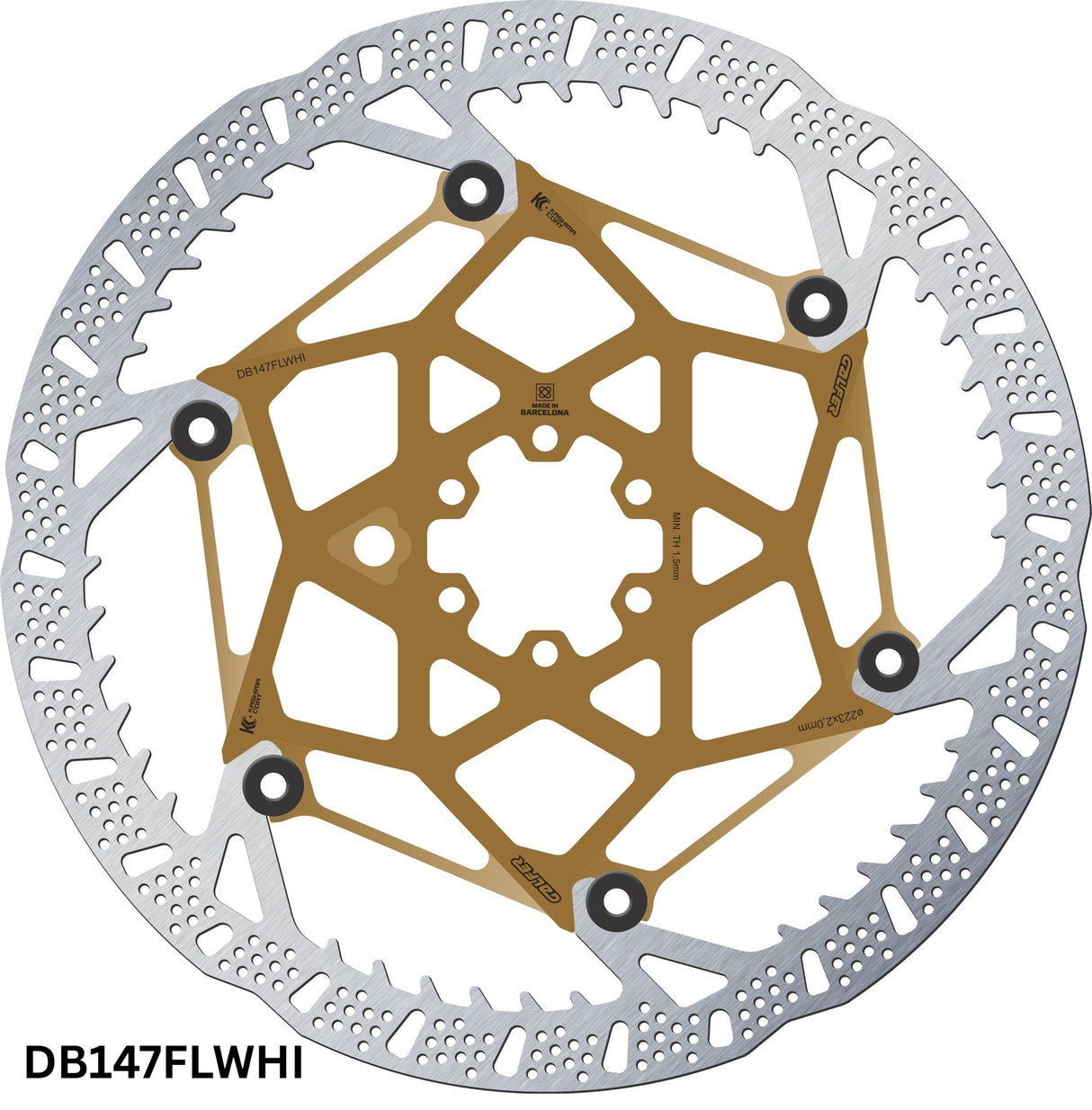Disc Brake Rotor Galfer Shark Evo 6-Bolt Kashima