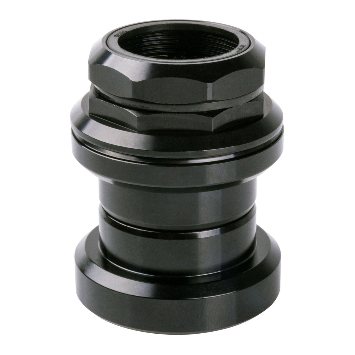 Headset 1 1/8" Threaded Steel Semi-cartridge Black