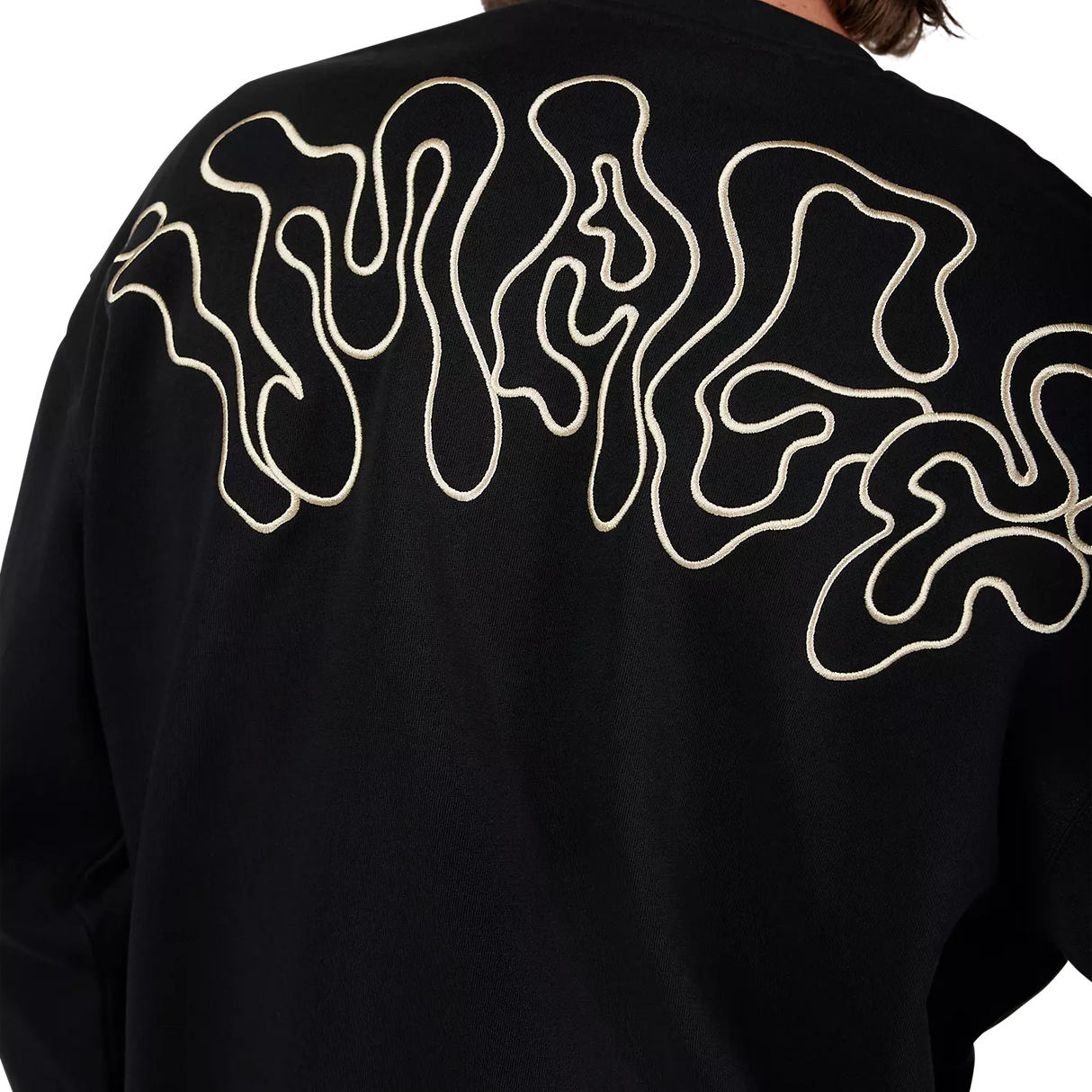 Fox Mens Hello Future Oversized Fleece Crew Jumper