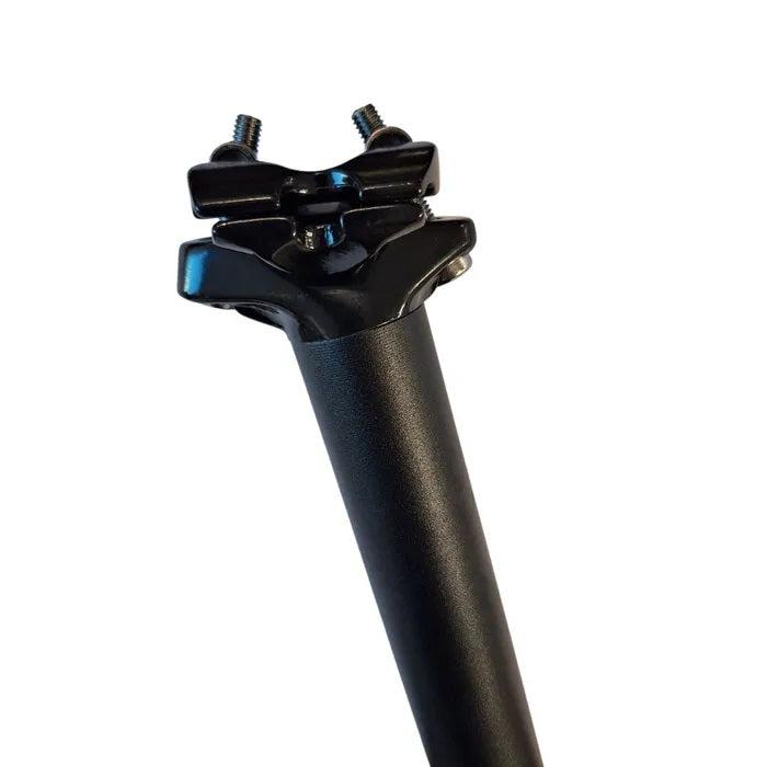 Seatpost 30.9 x 400mm Micro-Adjust Dual Bolt Alloy Black (3983b)