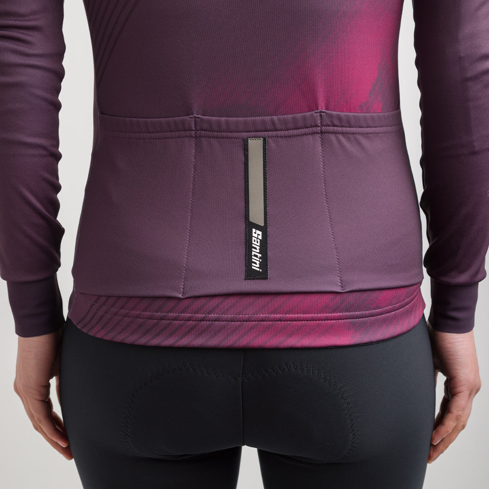 Santini Womens Pure Dye Thermal Long Sleeve Jersey