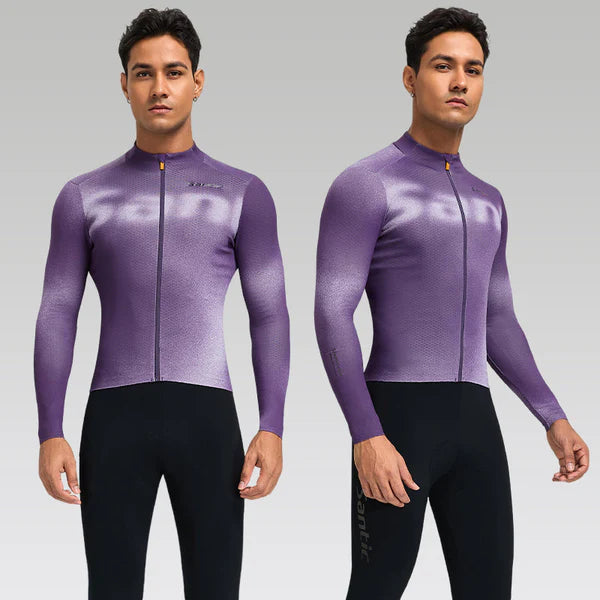 Santic Mens Planet Thermal Long Sleeve Jersey
